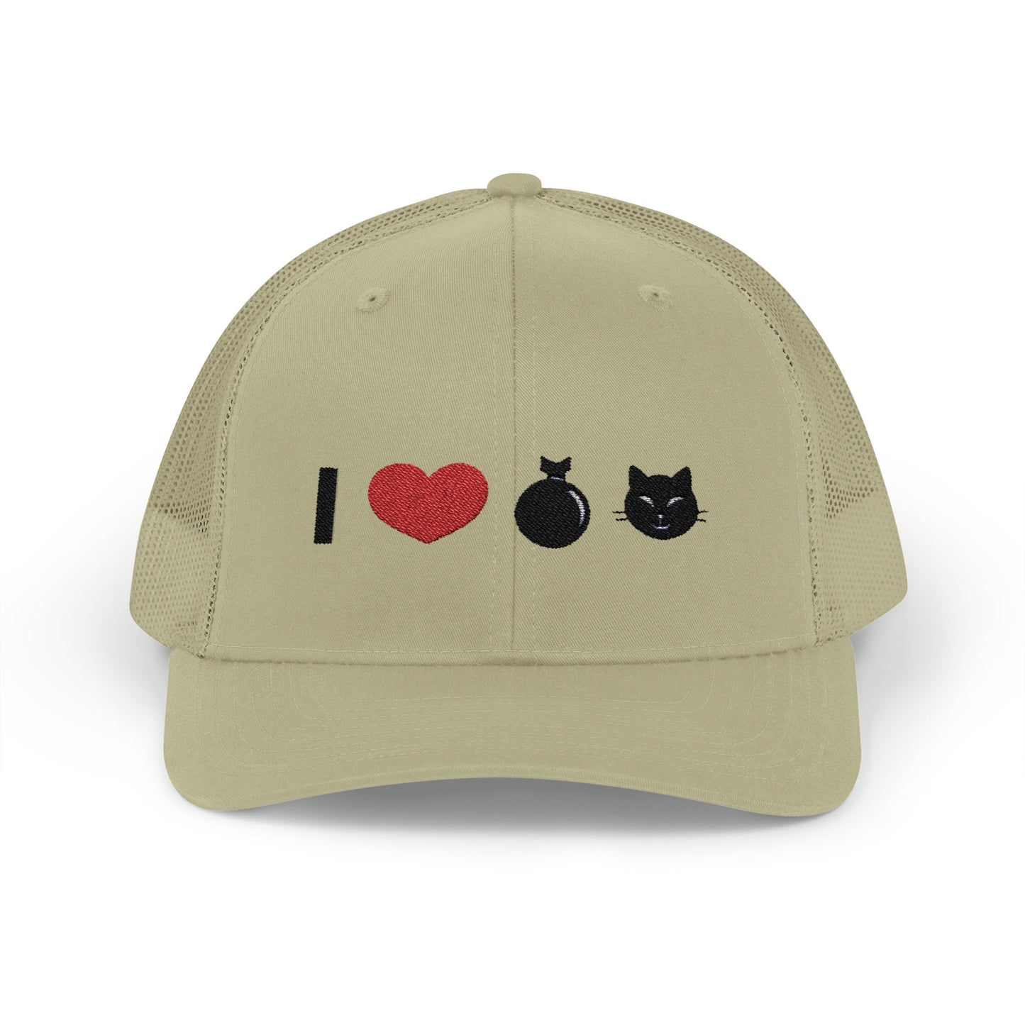 I Heart Bomb Pussy Embroidered Snapback