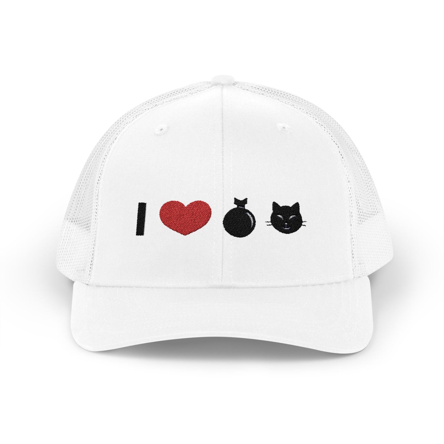 I Heart Bomb Pussy Embroidered Snapback