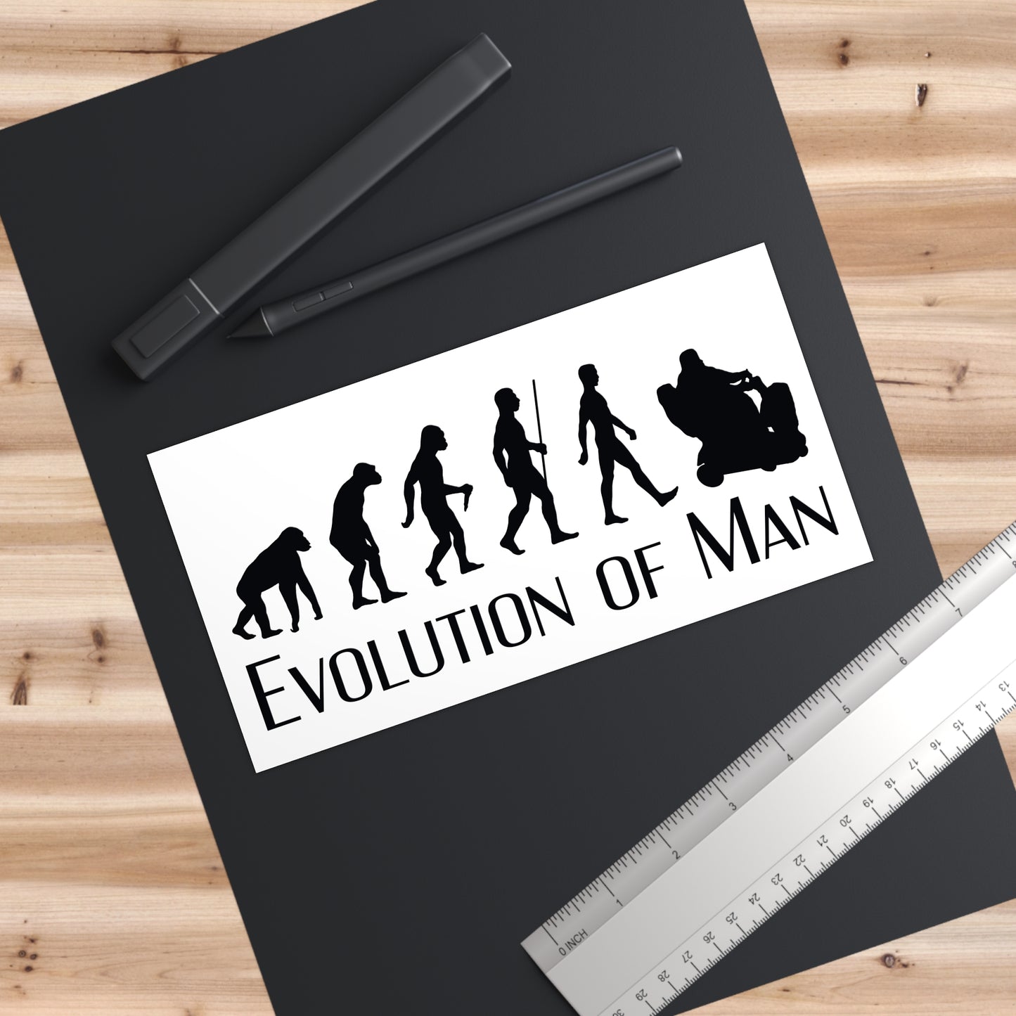 Evolution of Man Bumper Sticker